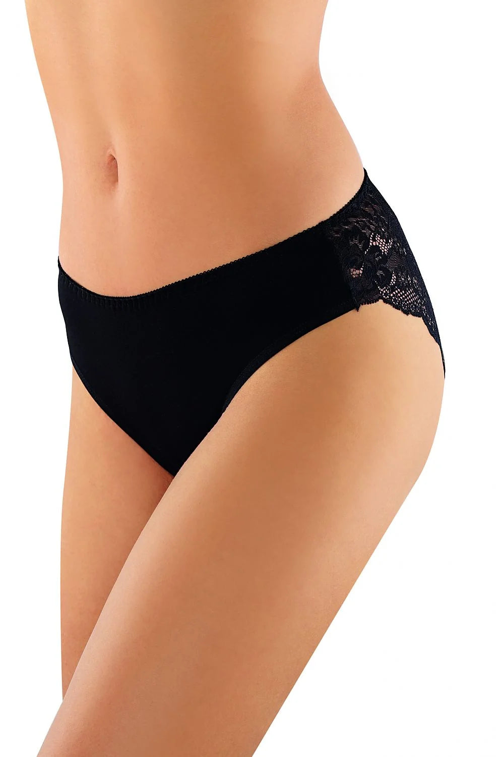 Culottes en coton et dentelle noire élégantes taille ajustable confortables pour femmes modernes et chics