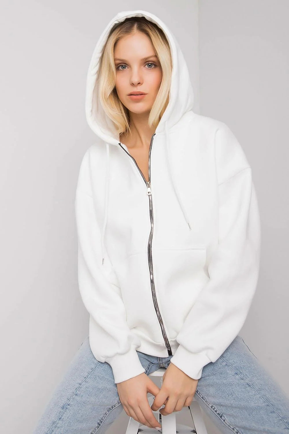 Sweat à capuche rose vif coton polyester coupe décontractée confortable poches kangourou occasions décontractées femmes