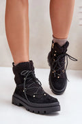 Bottines pour femmes fourrure daim haute saison froide élégance confortable zipper intérieur doublure chaude