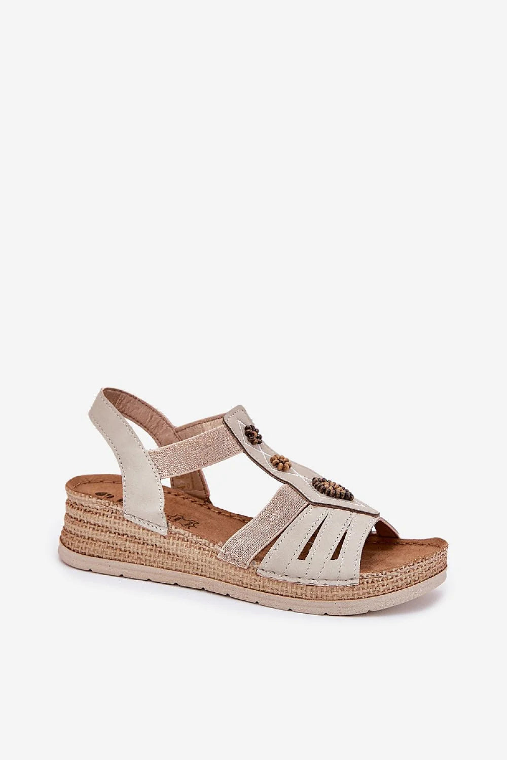 Sandales INBLU femmes élégance décontractée cuir artificiel semelle plateforme talon 5 cm style bohème confort maximal estival