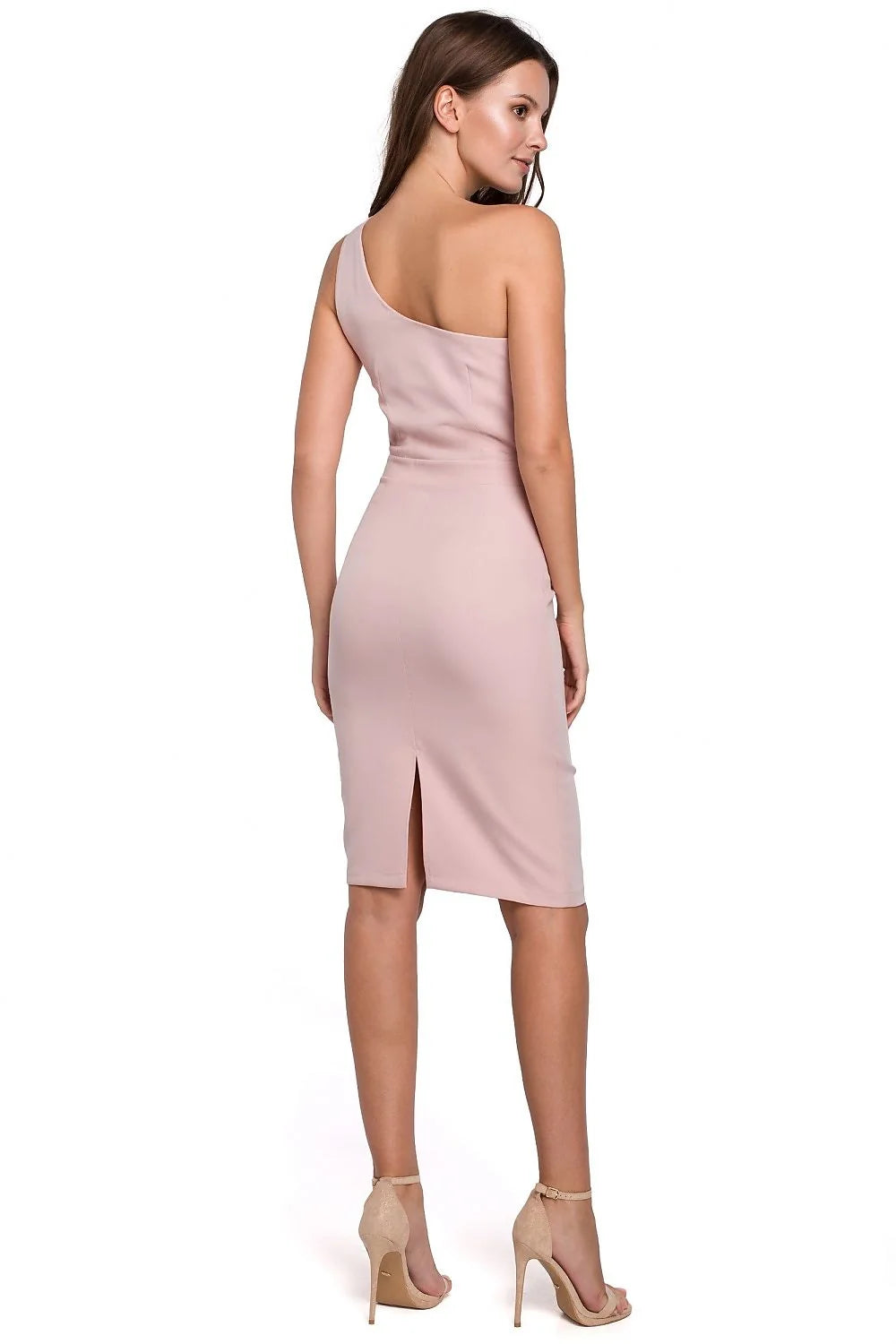 Robe de soirée noire asymétrique élégante en satin épaule dénudée ajustée pour occasions spéciales femmes