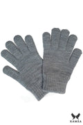 Gants d'hiver pour femmes élégants couverte longue poignets élastiques confort durabilité matière douce gris intemporel mode