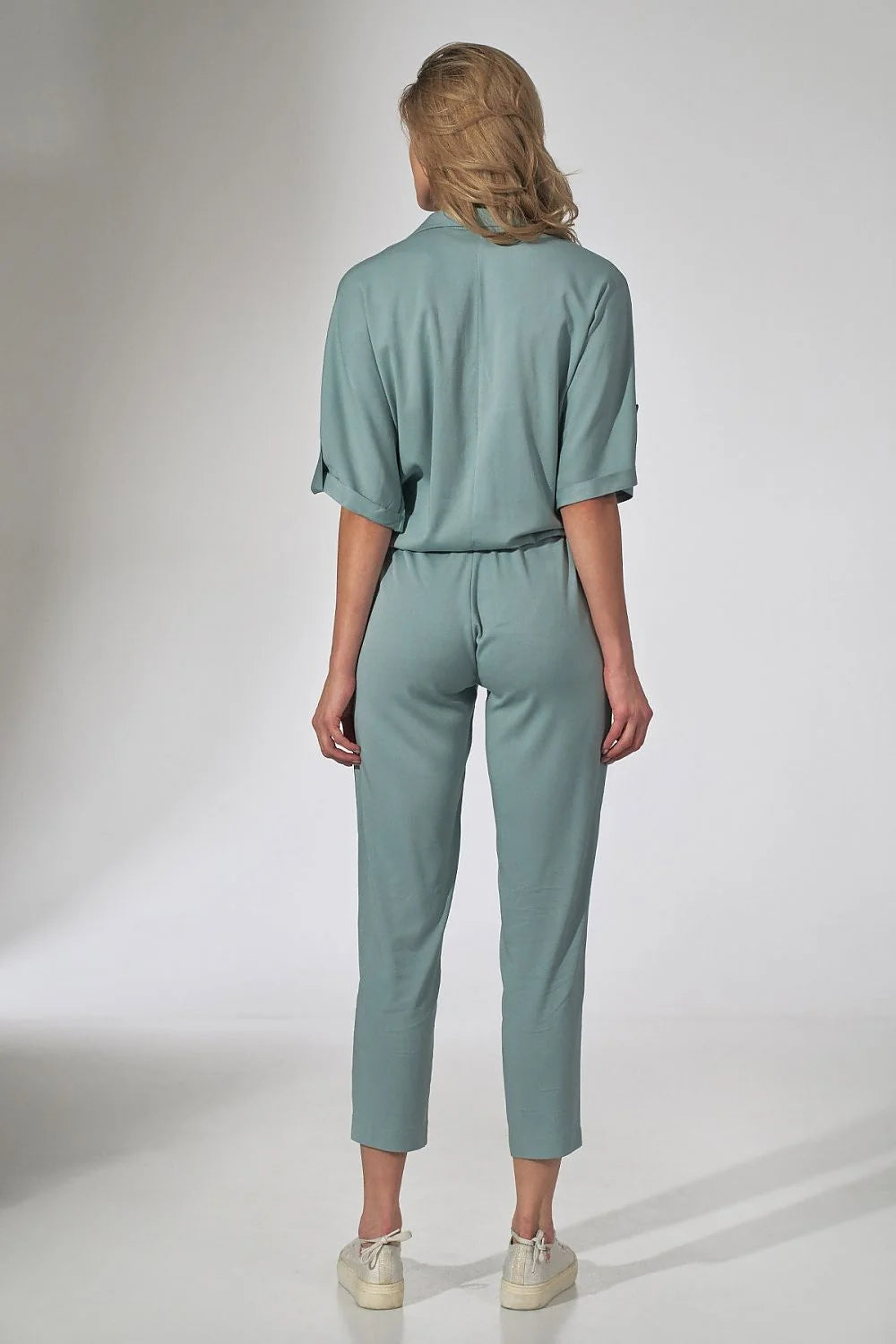 Ensemble deux pièces femme en viscose coupe ample rose pêche élégant et confortable casual chic