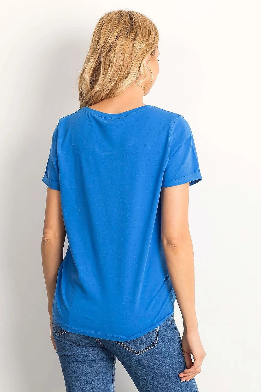 T-shirt pour femme simple et moderne en coton orange vif manches courtes col rond coupe droite confortable occasion quotidienne