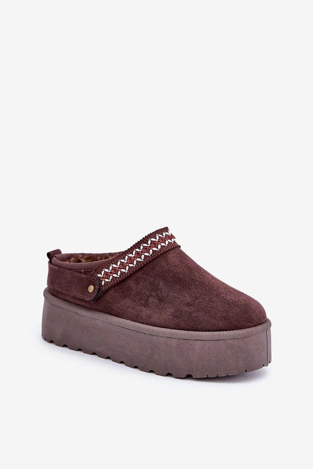 Bottes de neige Step in style en suédine écologique, fourrure, semelle compensée, design moderne, élégance intemporelle pour femmes