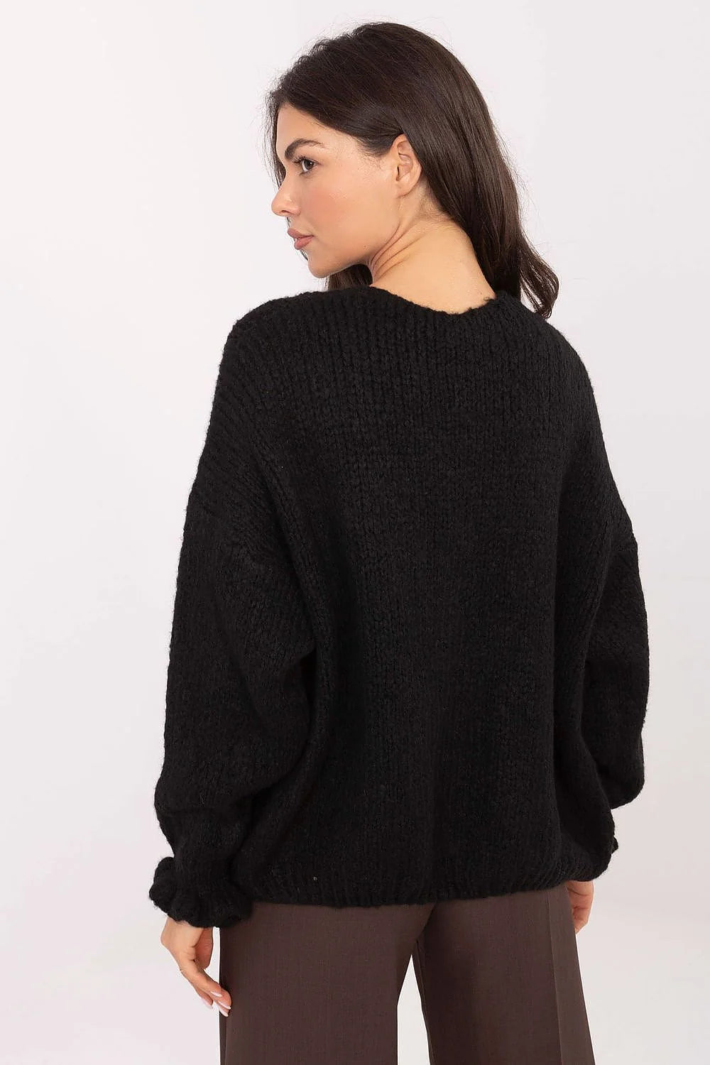 cardigan réversible sans fermeture polyvalent décontracté quotidien bureau acrylique laine viscose polyamide motif lisse manches longues volantes féminines