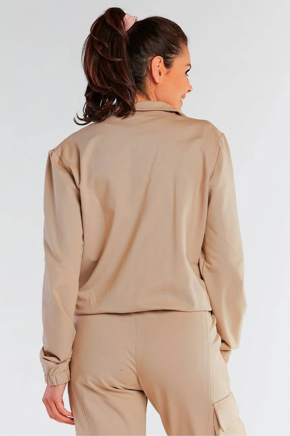 Ensemble veste pantalon polyester jaune fluo sport chic confortable quotidien pour femme élégante
