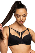 Soutien-gorge féminin push-up noir dentelle bretelles ajustables bonnets moulés sexy lingerie haut de gamme femmes occasion spéciale
