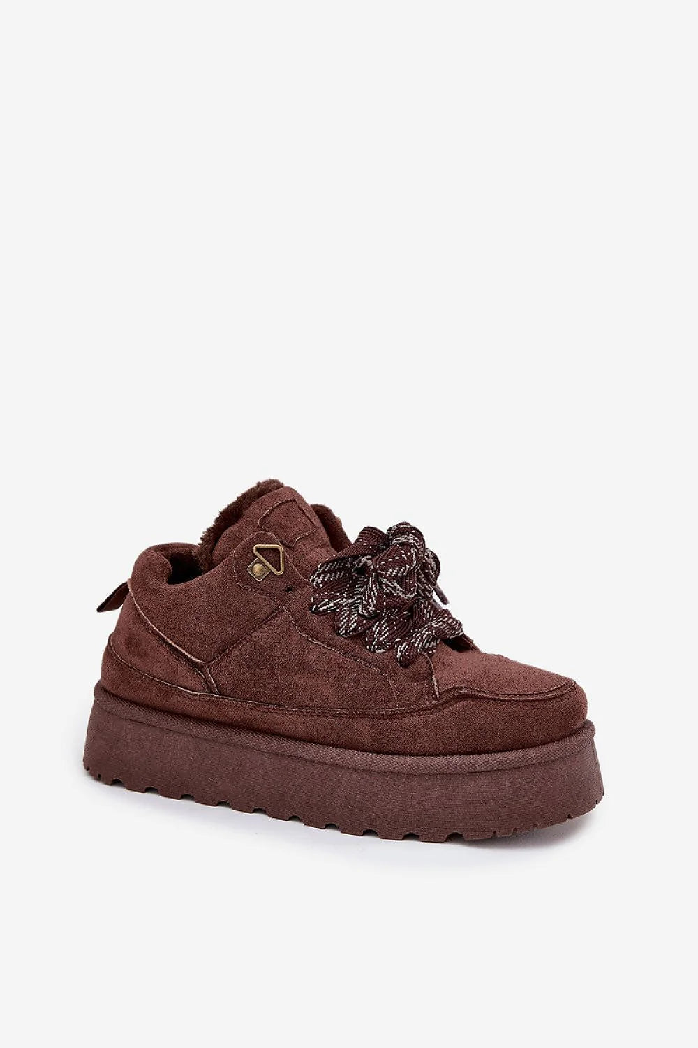 bottes neige femme sportives suédine douce plateforme solide isolantes doublure fourrure chaude lacées ajustables urbaines chunky semelle crantée antidérapante