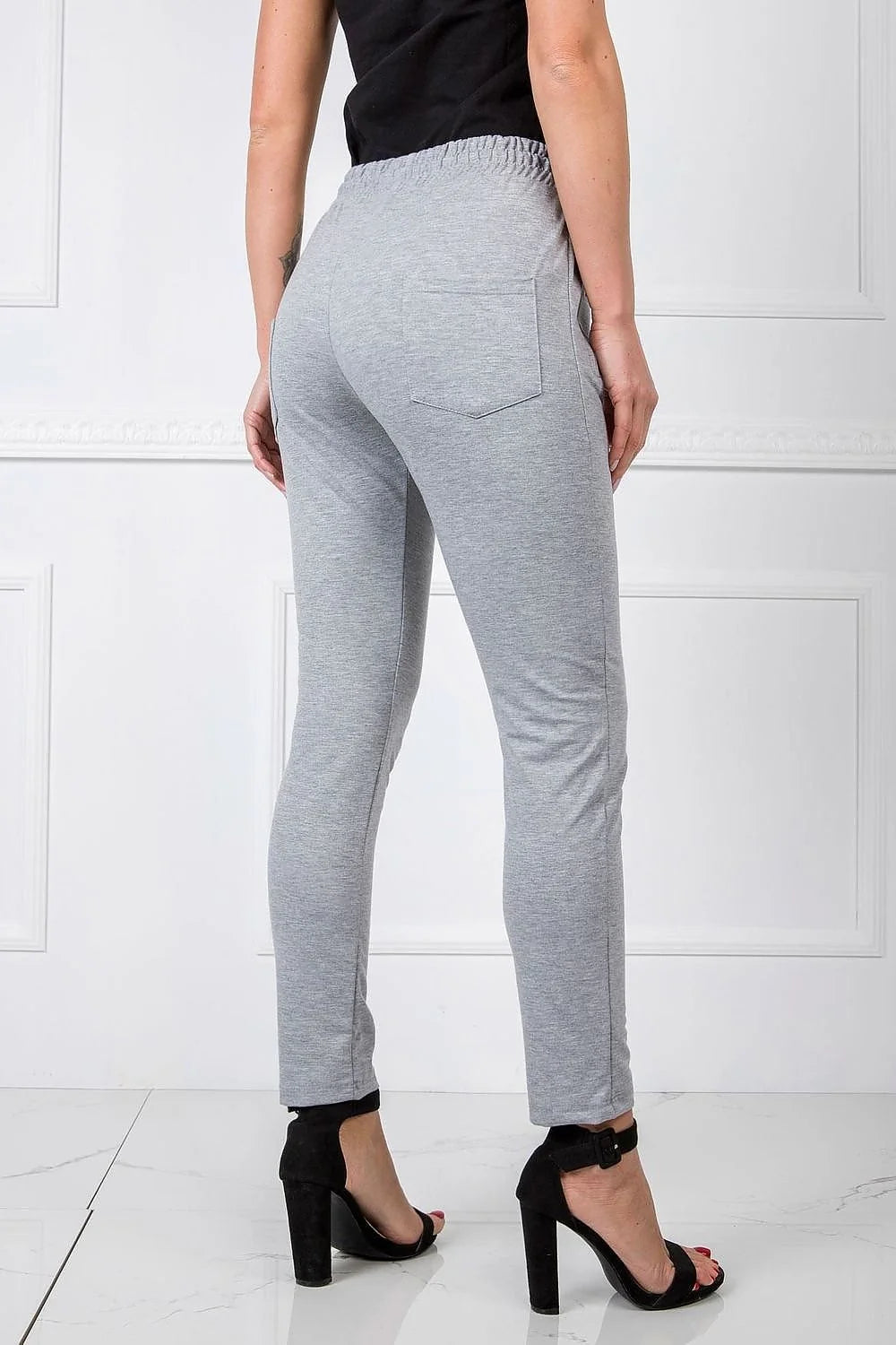Pantalon survêtement BFG pour femme, coupe fuselée, taille élastiquée, couleur rose pâle, jogging moderne et confortable, athleisure, occasion quotidienne