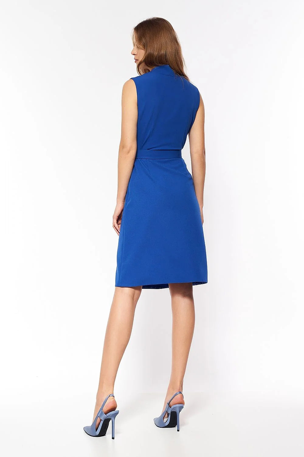 Robe de jour Nife sans manches design épuré coupe cintrée taille ajustable femme polyester elasthanne