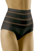 Wolbar culotte gainante taille haute sculptante ventre plat maintien ferme microfibre extensible respirant invisible coutures discrètes