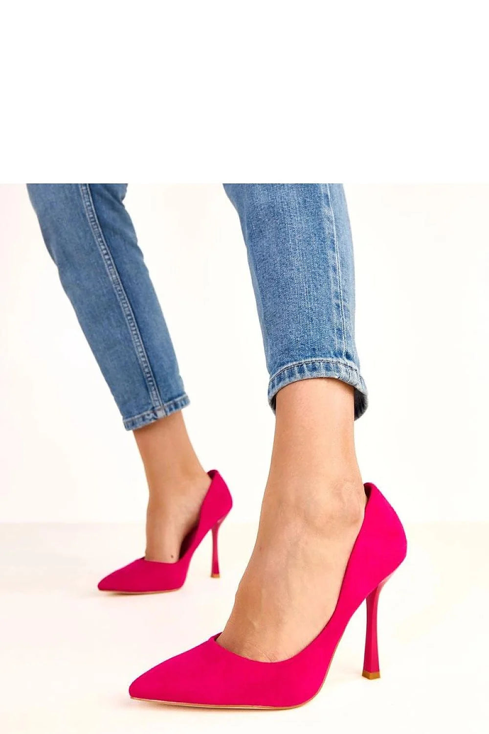 escarpins femme talons aiguilles onze centimètres velouté fuchsia cuir suédé écologique bout pointu silhouette effilée slipon confortable féminine