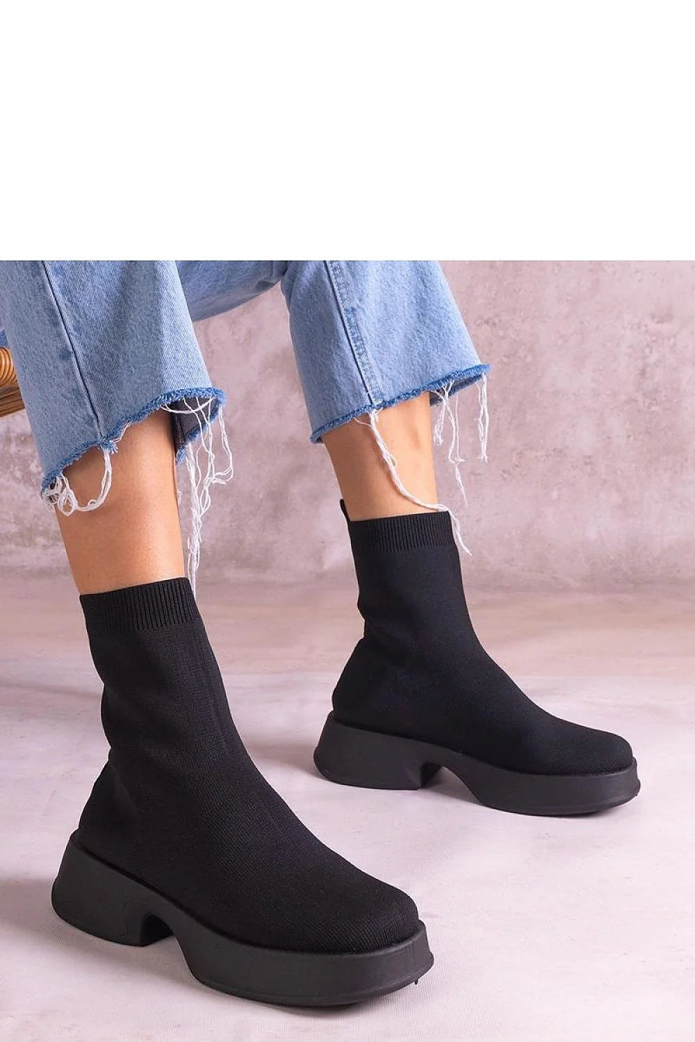 Bottines élégantes pour femme, style minimaliste, cuisse montante, tige élastique, semelle caoutchouc noire, confortable, automne/hiver