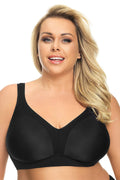 Soutien-gorge sans armature coton élasthanne noir confortable respirant élégant lingerie femme quotidien usage