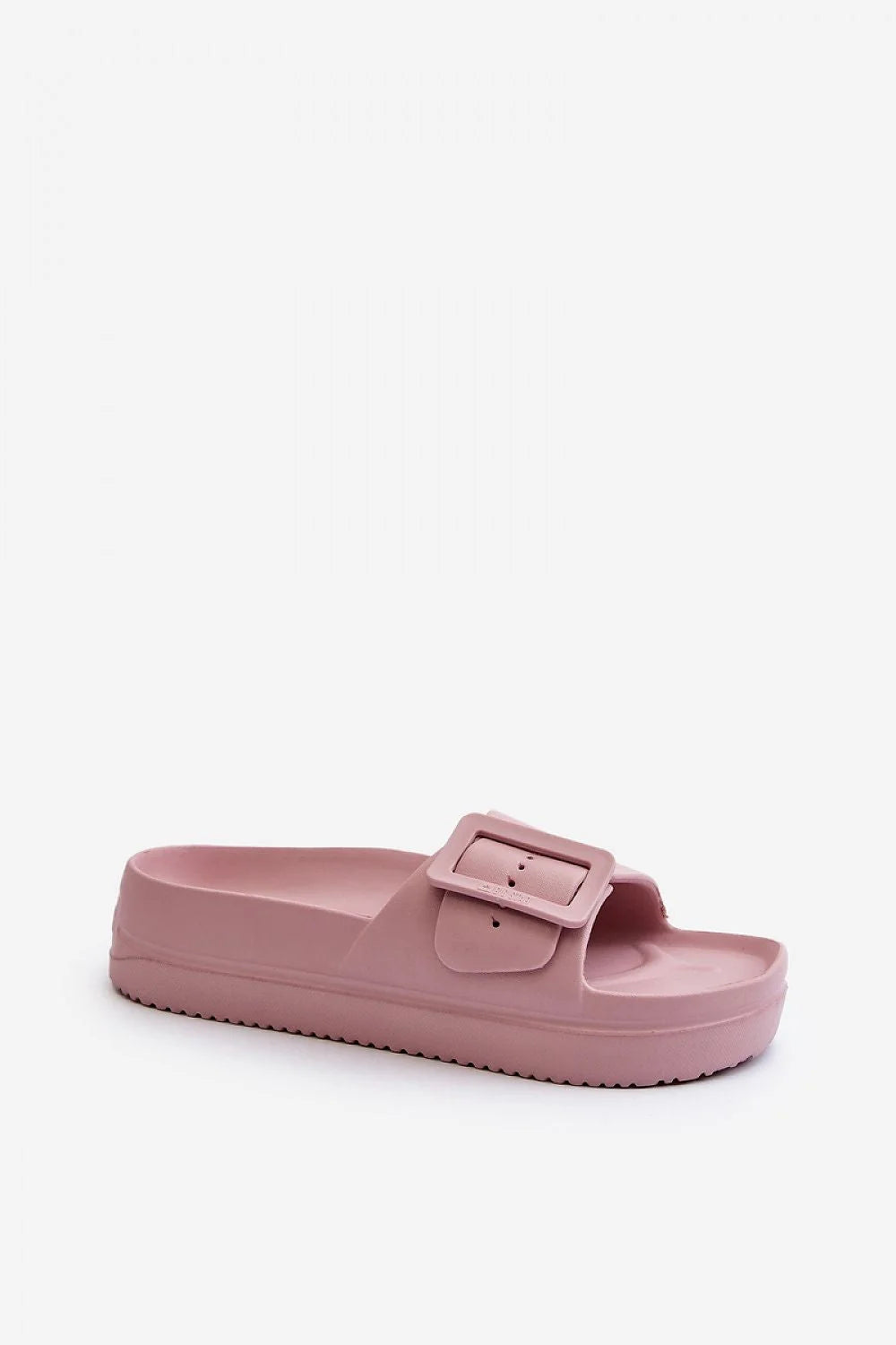 Sandales féminines modernes style minimaliste rose pâle bride ajustable semelle compensée perlées occasion été