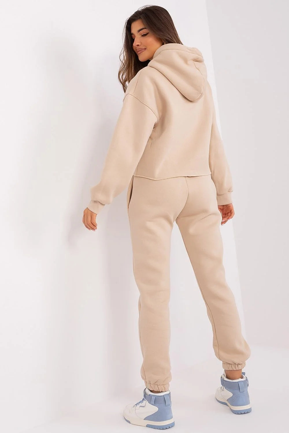 Ensemble Casual Femme Ex Moda Sweat Capuche Joggers London Champion Urban Style Matière Mixte Coton Polyester Fit Élégant