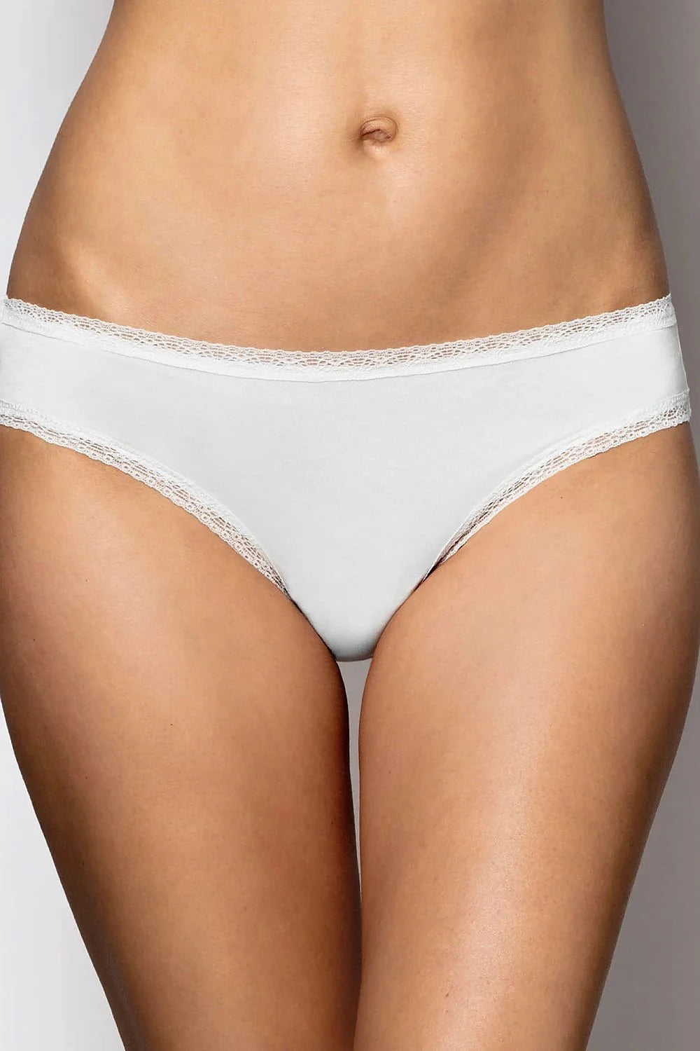 Culotte femme blanche dentelle modal élasthanne confortable taille basse douce respirante quotidienne lingerie élégante