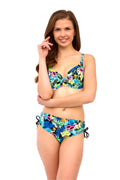 Culottes nageur Lupo Line motif tropical vibrant polyamide elastane taille ajustable femme plage piscine été