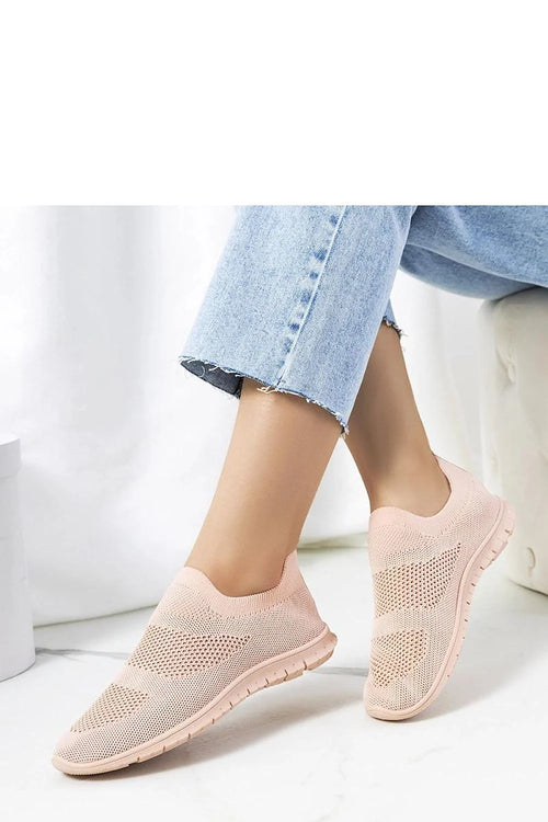 Baskets pour femmes sans lacets design moderne rose pâle tissu respirant semelle caoutchouc confortable baskets à enfiler pour quotidien été