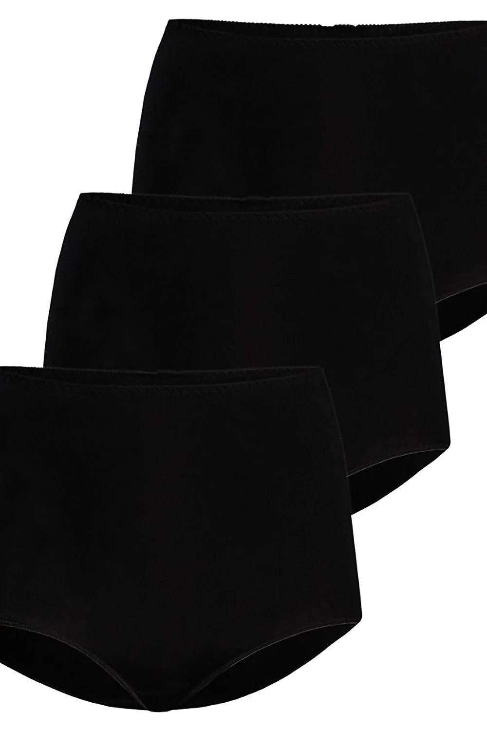 Culottes femmes haute taille noires confort respirabilité coton bamboo tailles XS-XXXL élasthanne maintien classiques intemporelles polyvalentes quotidien