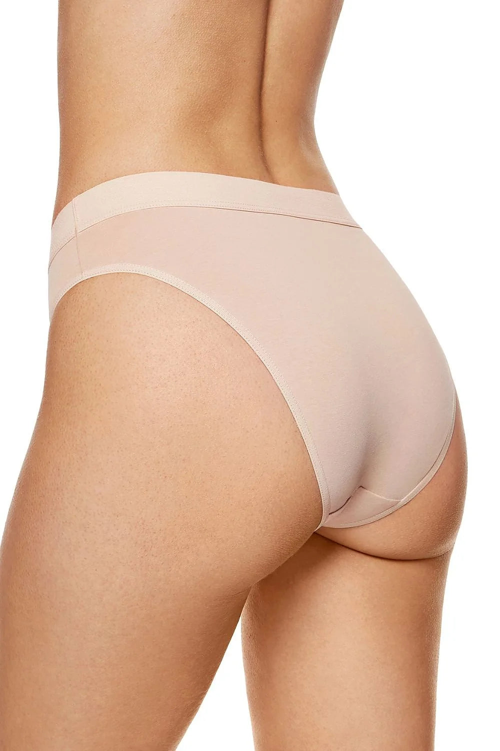 lot trois slips bikini femme coton doux jersey respirant échancré mi haute ceinture large discrète piquées oekotex certifié fabrication polonaise