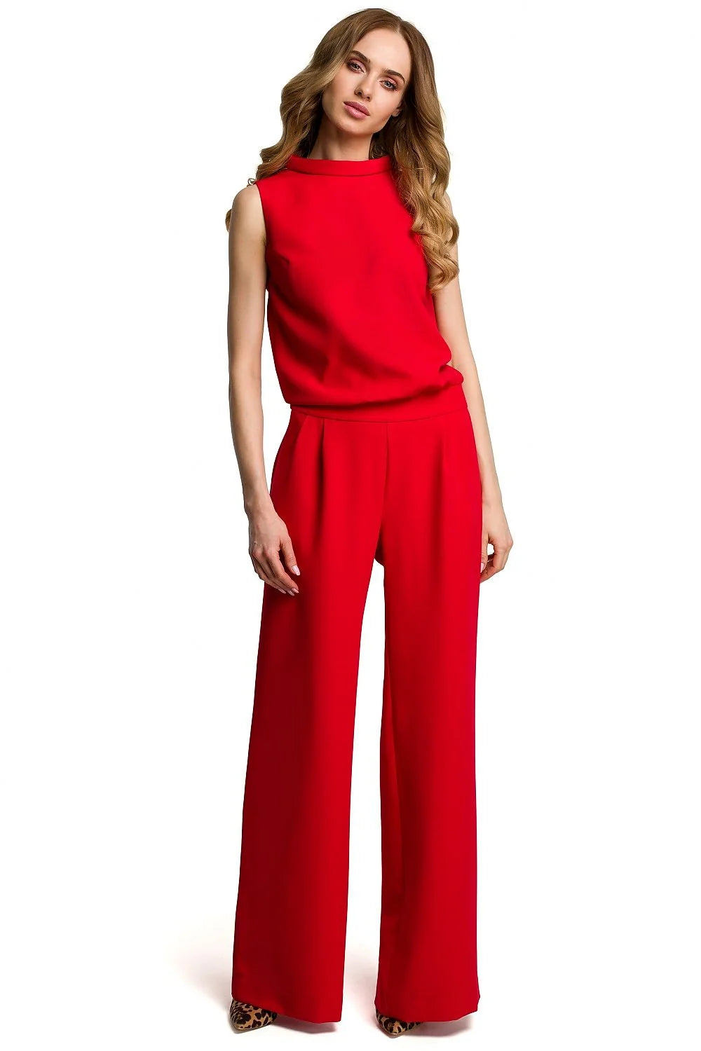 Ensemble pantalon et haut noir fluide élégant classique pour femmes modernes mode chic polyvalente