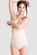 Body gainant microfibre invisible Julimex Shapewear beige confort taille haute lingerie sculptante femme moderne