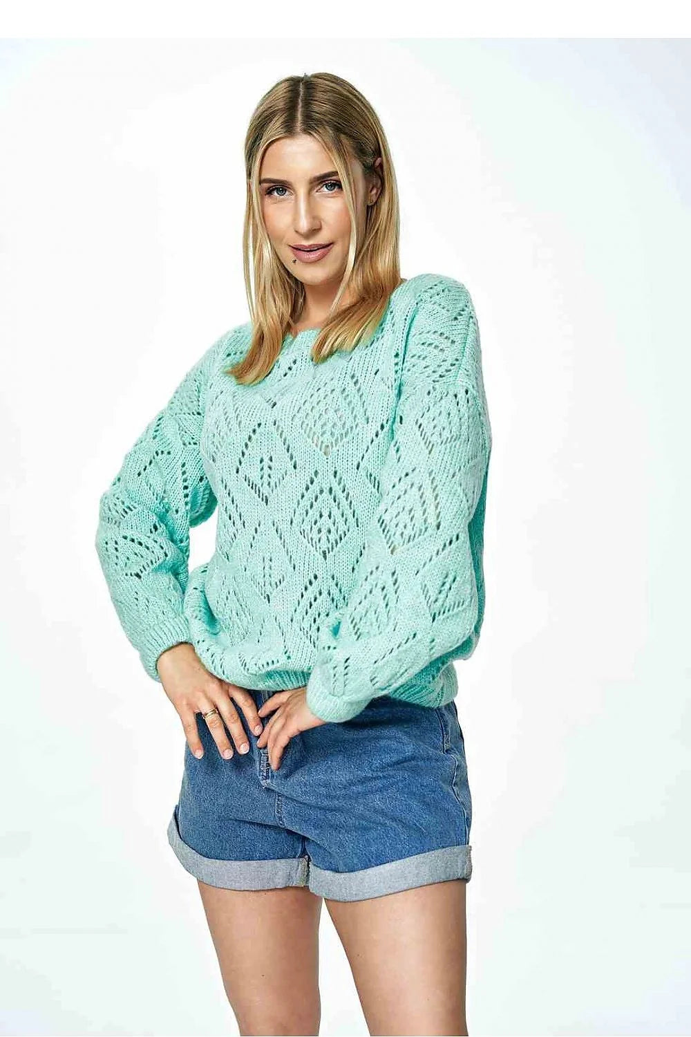 Pull pour femme design moderne ajouré manches longues matière douce style intemporel confort et élégance Chandail Figl
