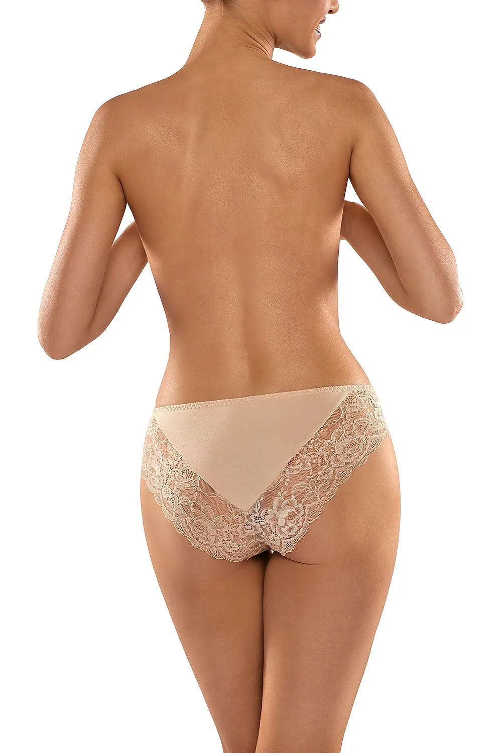 Culotte taille haute dentelle florale blanche élégante et confortable pour un style romantique quotidien