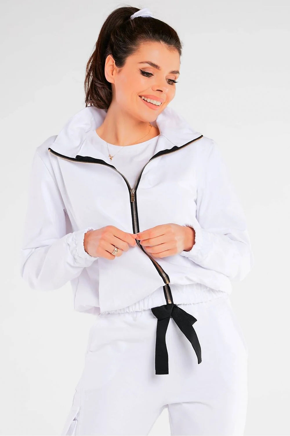 Ensemble veste pantalon polyester jaune fluo sport chic confortable quotidien pour femme élégante
