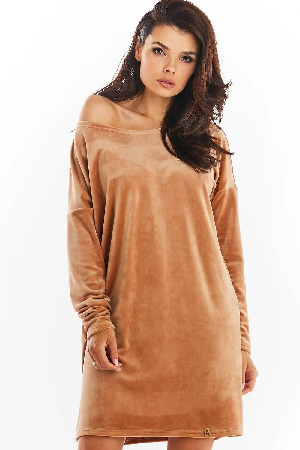 Nuisette en velours bordeaux élégante et confortable manches longues coupe ample pour occasions semi-formelles
