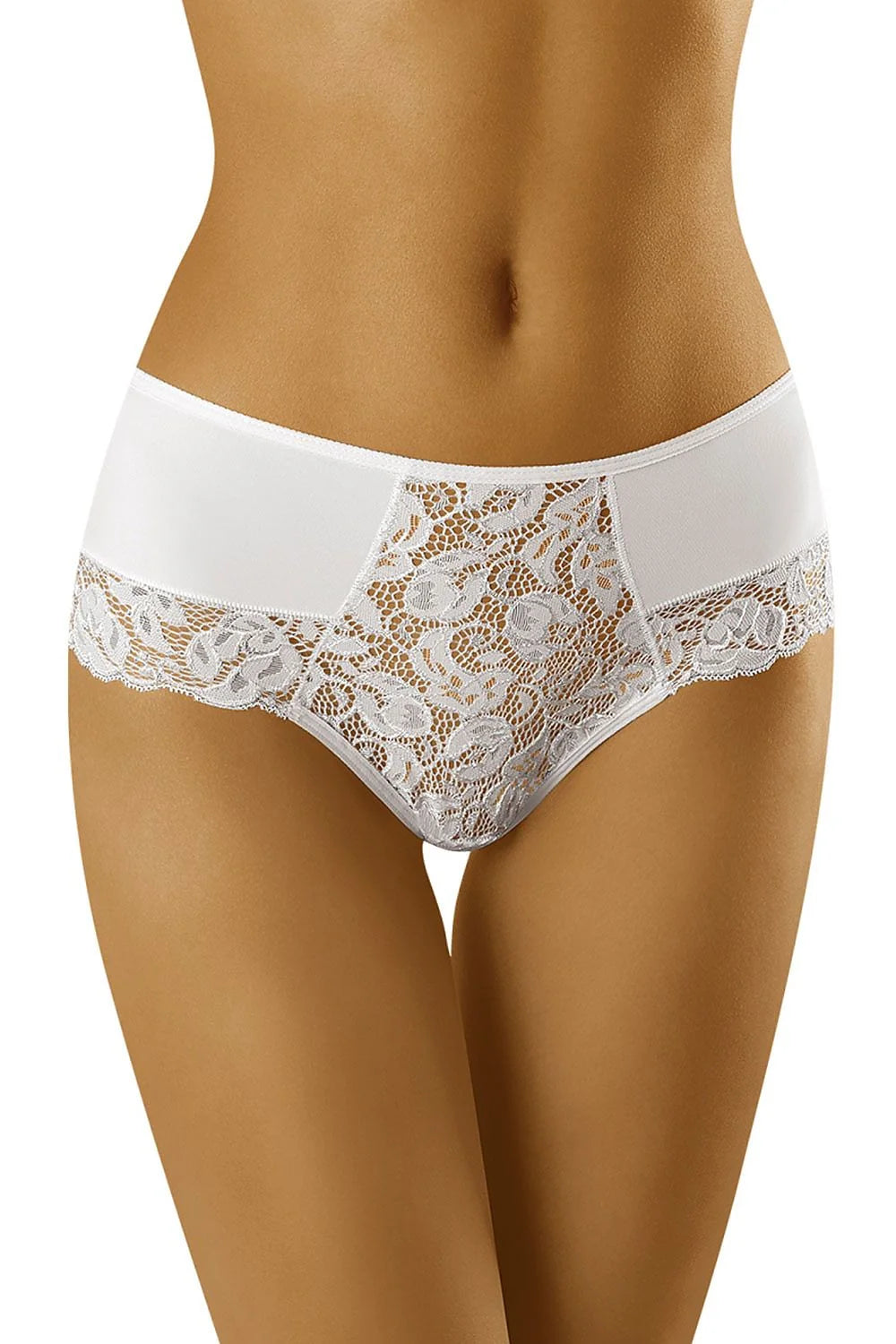 Culottes Wolbar élégantes en dentelle noire matière opaque et transparente coupe taille haute femmes S M L XL
