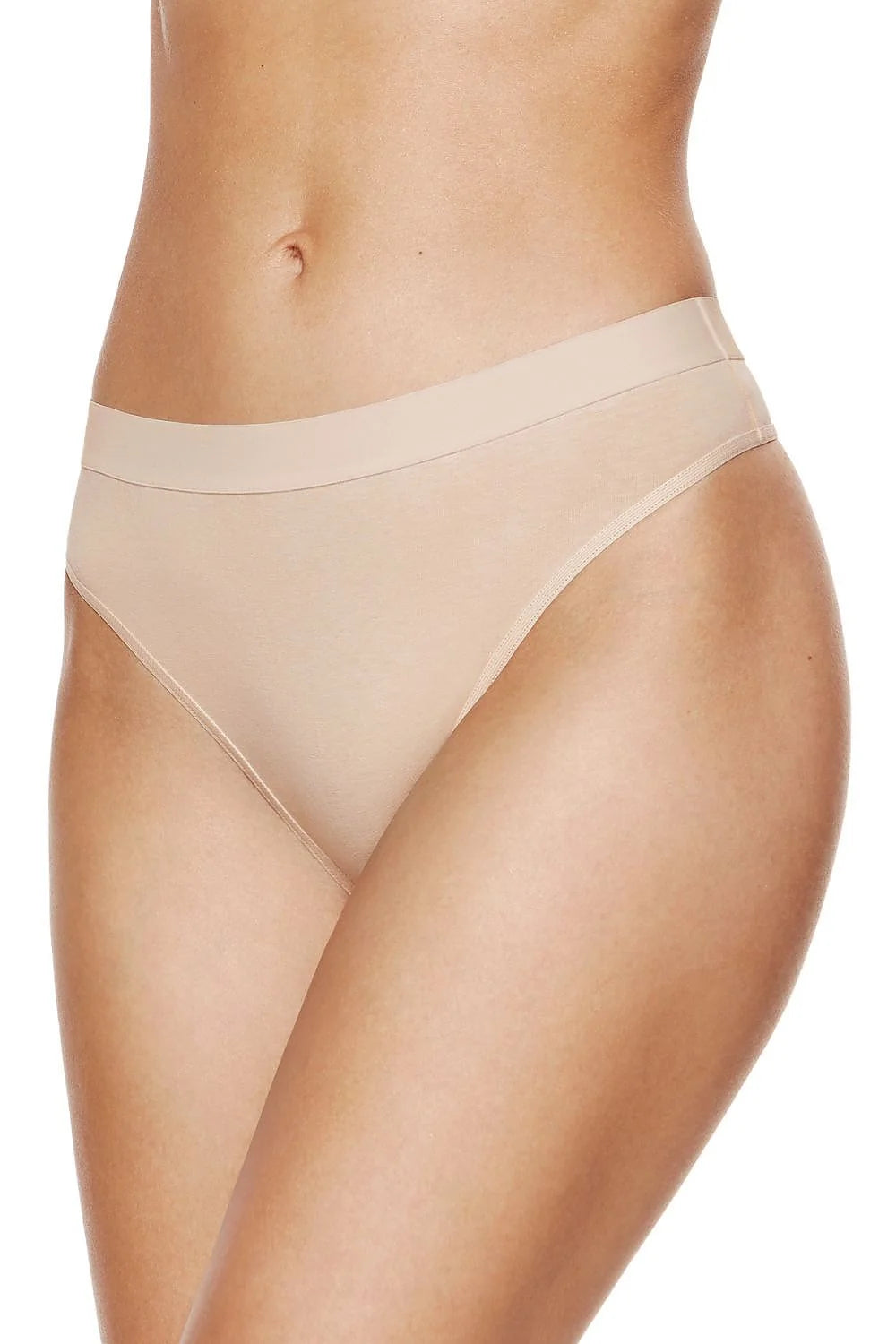 pack trois strings coton coupe ajustée taille basse échancrée dos minimal maintien large bande élastique confortable quotidien gousset oekotex certifié