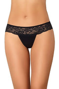 String dentelle élégant sexy couleur noire dentelle florale ceinture élastique femme ajustement parfait confortable lingerie intime