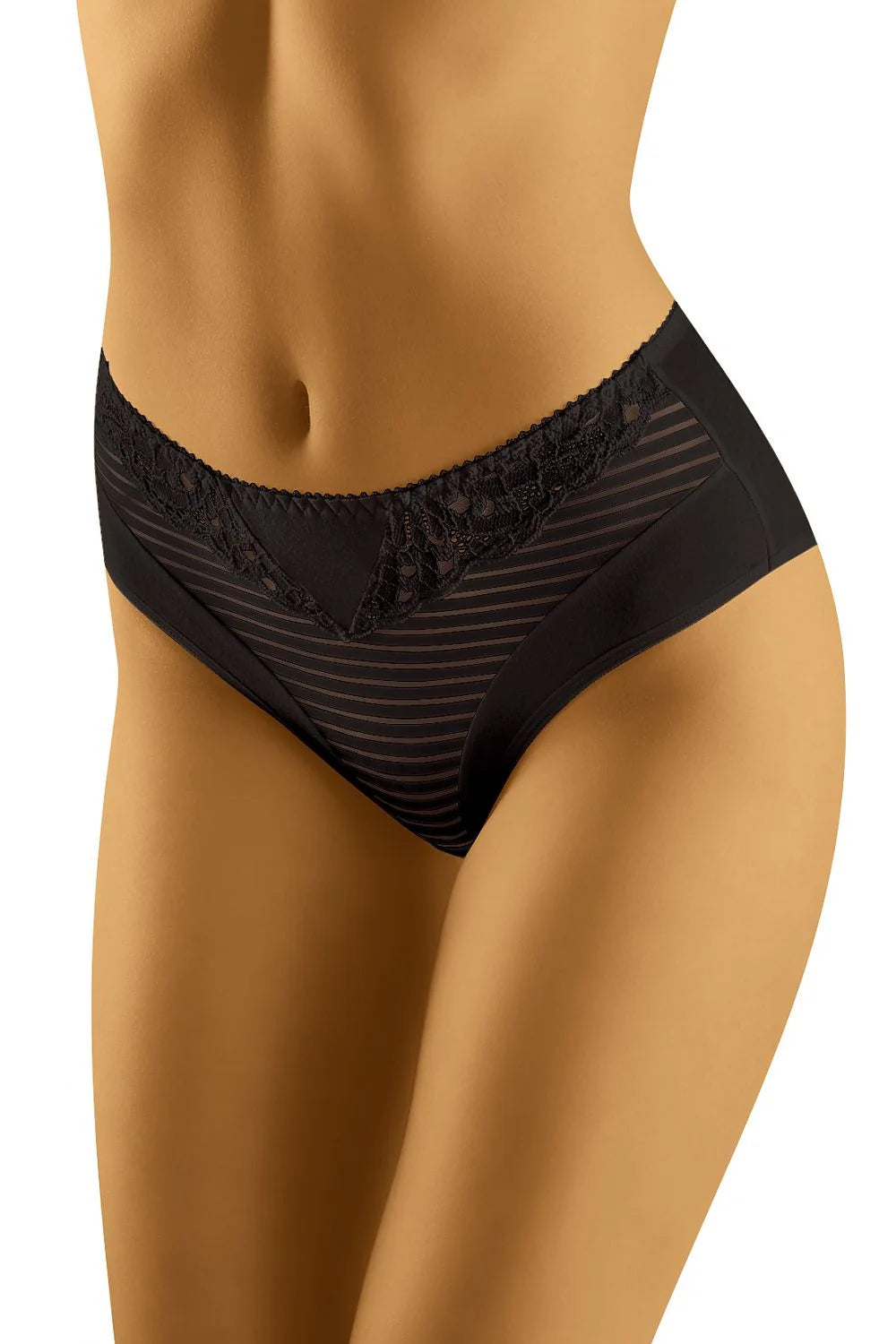 Culottes taille haute élégantes dentelle noire confort quotidien occasions spéciales lingerie féminine sophistiquée ajustée