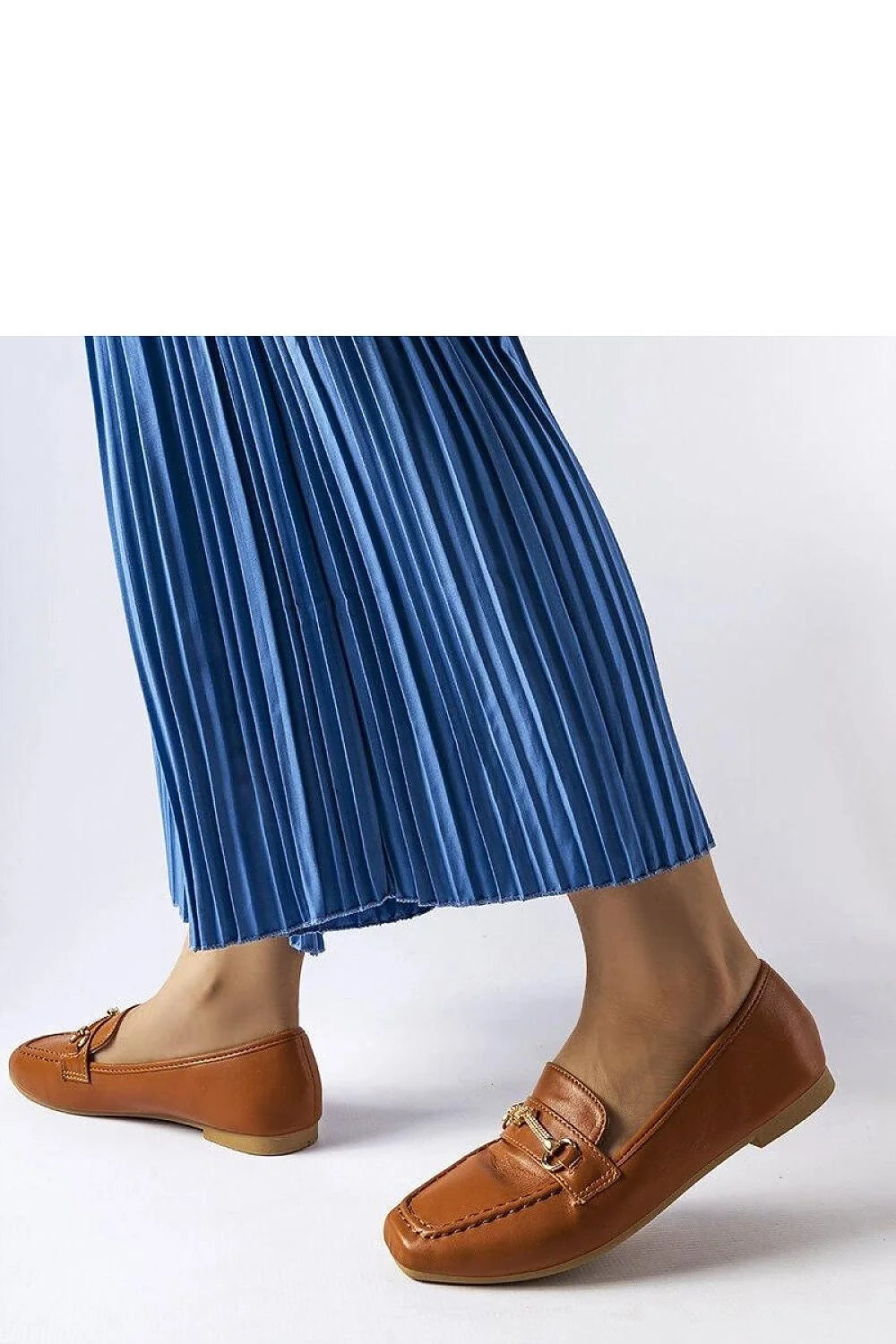 mocassins Solea femme cuir marron premium mors métallique doré bout carré coutures apparentes semelle intérieure doublée confort casual chic slipon