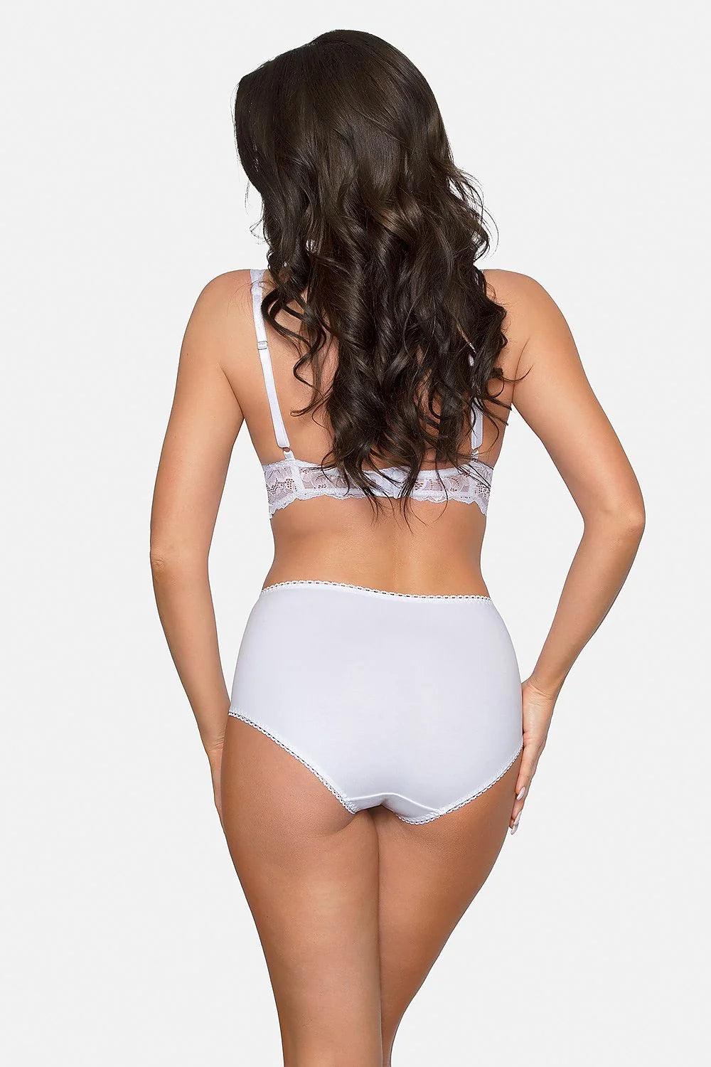 ensemble lingerie femme dentelle noire bralette longline sansarmatures maintien léger bande souspoitrine culotte taille haute gainante floral romantique coton élasthanne