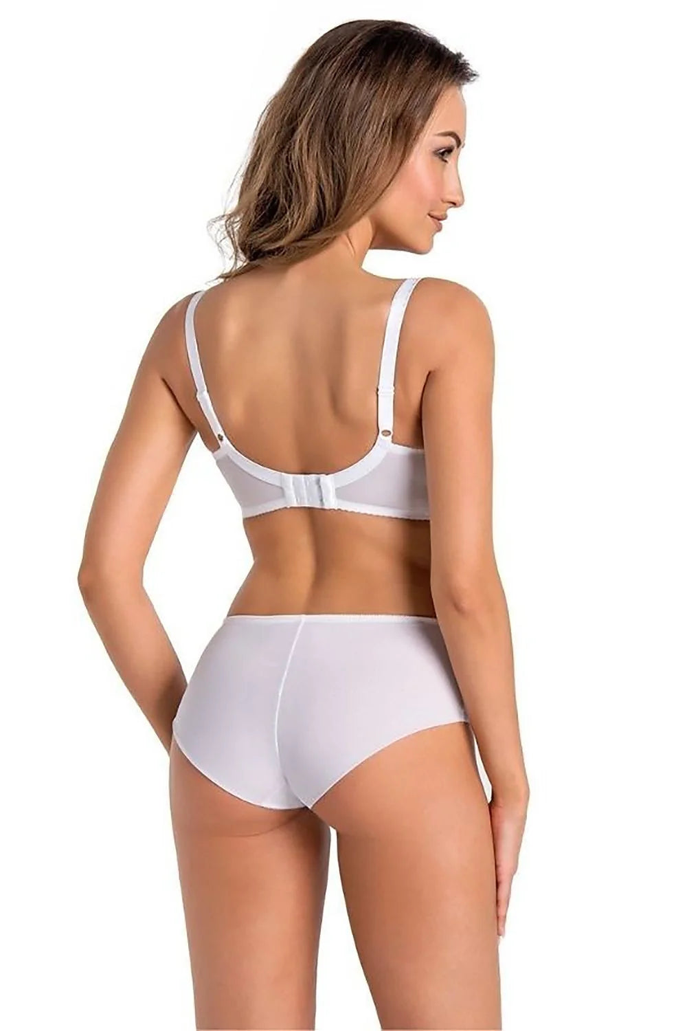 Culotte Taille Haute Féminine en Microfibre Dentelle Fleurs Pastel Confort Élégance Femme Lingerie Intime Haute Qualité
