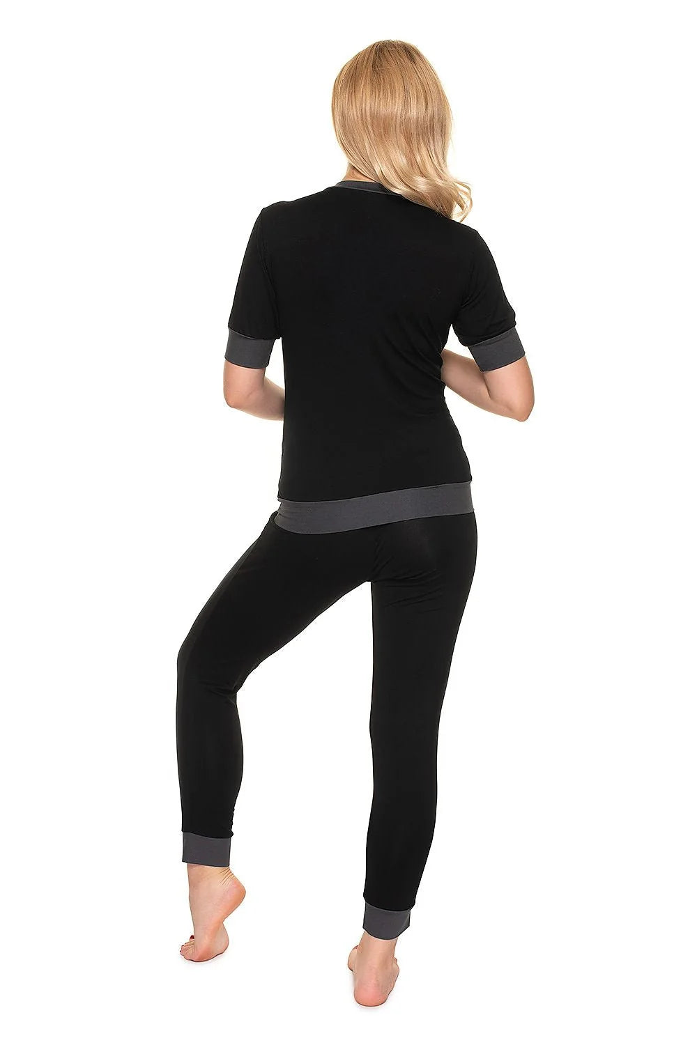 Pyjama de maternité doux et confortable en coton pour femmes enceintes, style moderne et pratique