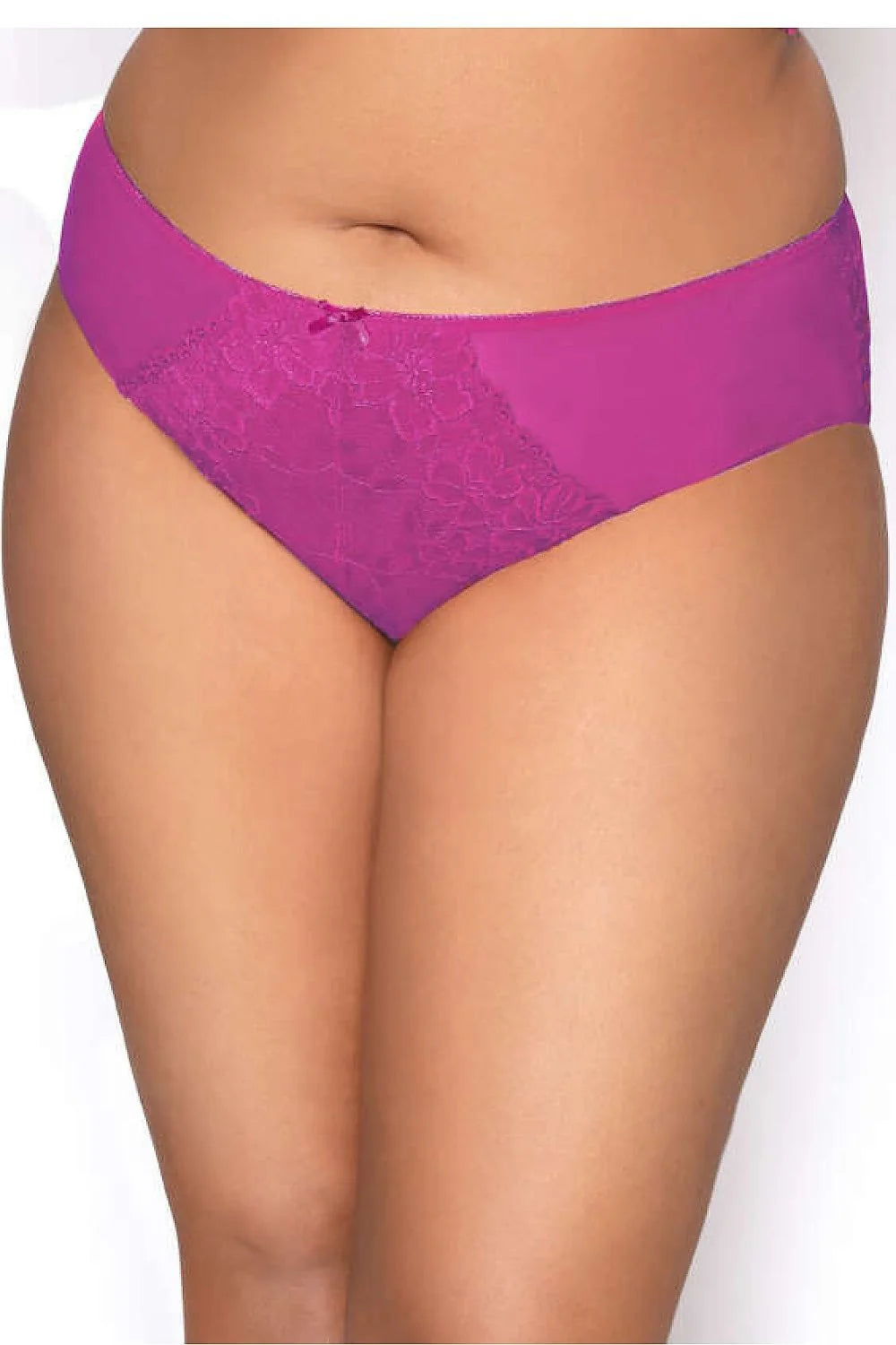 culotte fuchsia dentelle florale satin microfibre extensible confortable soyeuse élégante sexy sensuelle féminine taille basse couvrante maintien discret coutures fines