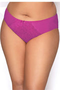 culotte fuchsia dentelle florale satin microfibre extensible confortable soyeuse élégante sexy sensuelle féminine taille basse couvrante maintien discret coutures fines