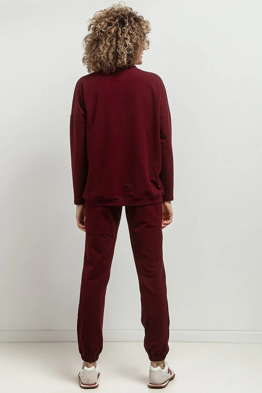 Pantalon survêtement Tessita femme en coton 70% polyester 30% coupe ample élastique tailles S M L XL