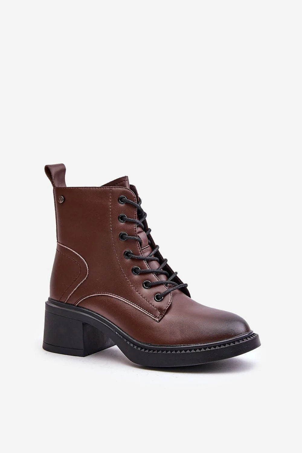 Bottines femmes Vinceza cuir synthétique marron talon carré 5cm style moderne automne hiver bottes élégantes polyvalentes occasion spéciale