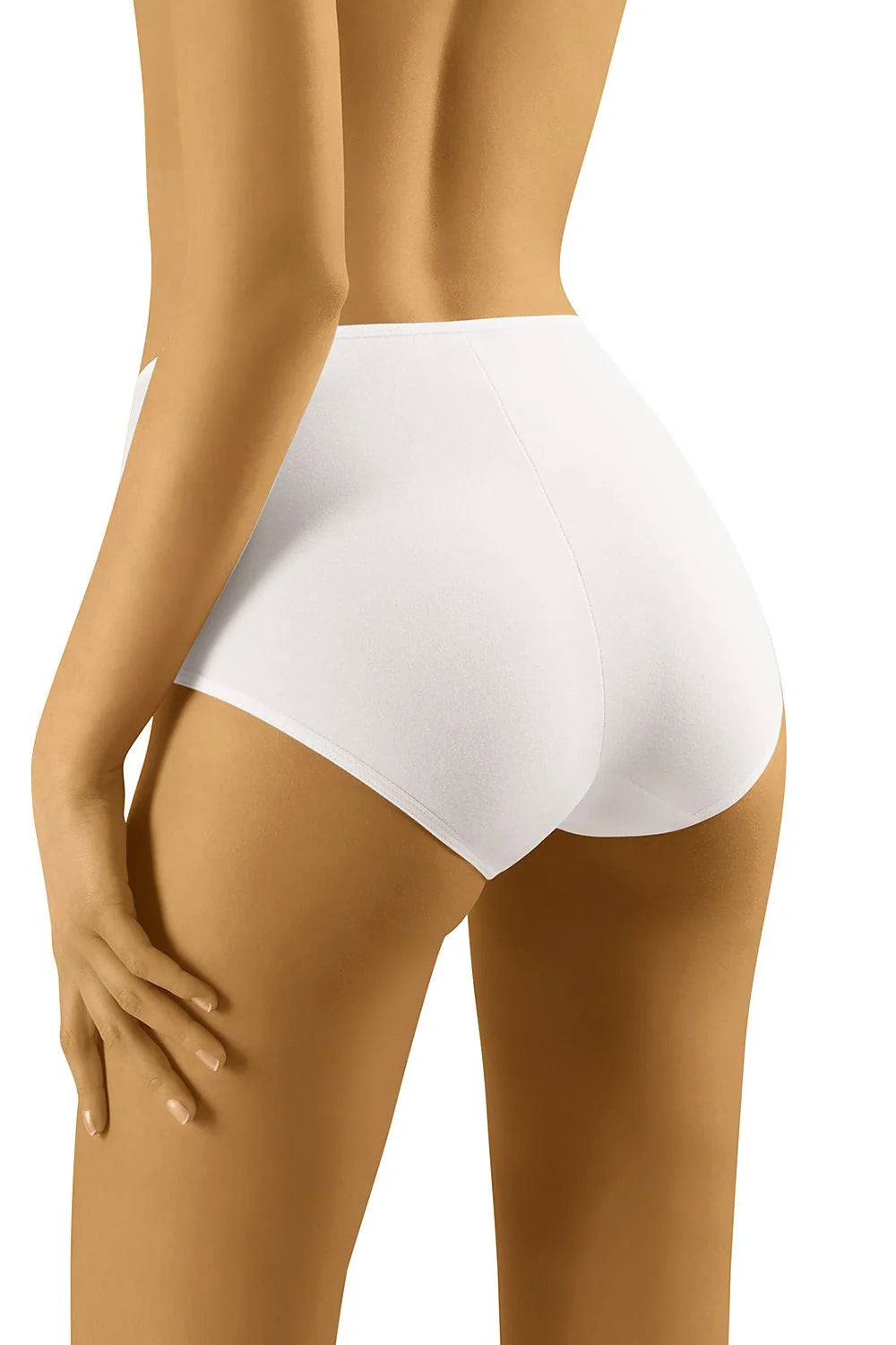Culottes taille haute coton élasthanne blanches confortables ajustées sans couture maintien doux pour femmes