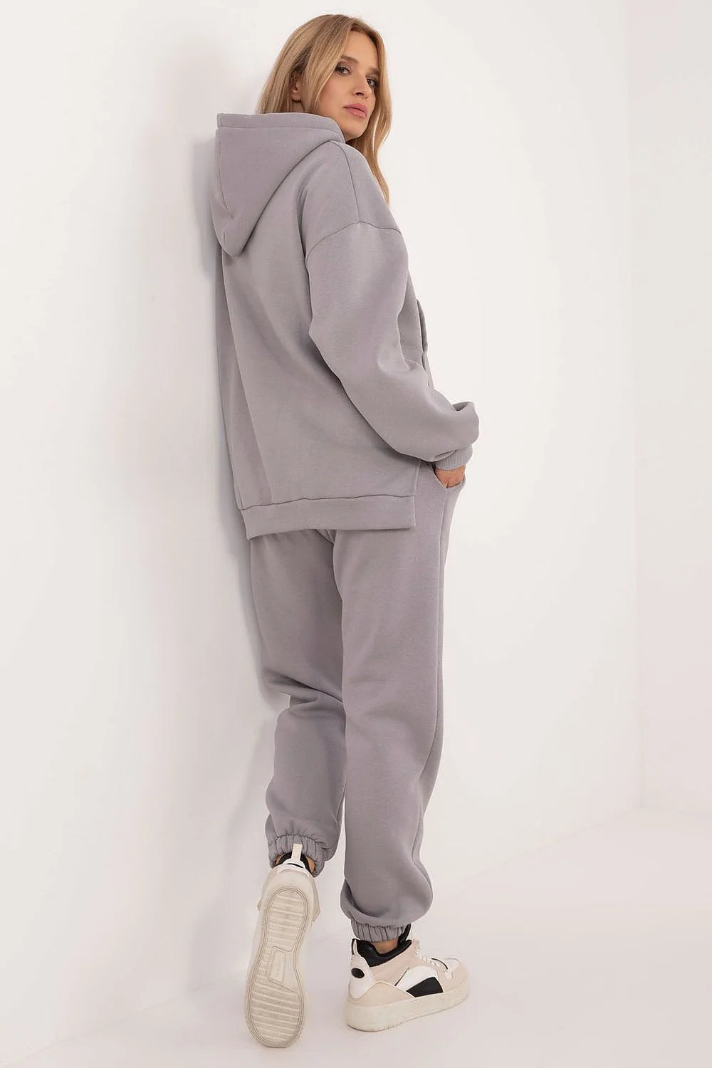 Ensemble de survêtement pour femme en coton et polyester, style casual, ample et confortable