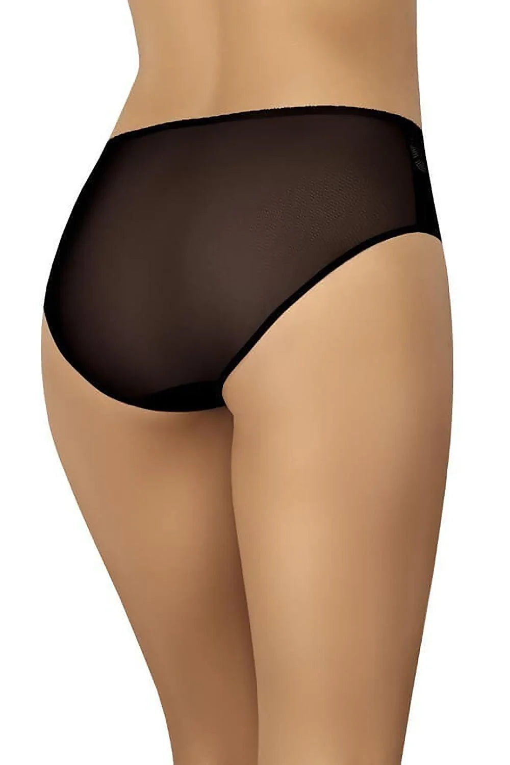 Ensemble de culottes féminines高-waisted en dentelle noire floral, pack de 3, matériau transparent, confortable, élégant, tailles XS à XXXL