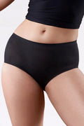 culotte Julimex taille haute femme noire microcôtelée respirante extensible seconde peau maintien couvrance invisible confortable durable