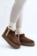 Bottes de neige Step in style design moderne coupe ample motifs aztèques fourrure intérieure semelle épaisse confortable femmes