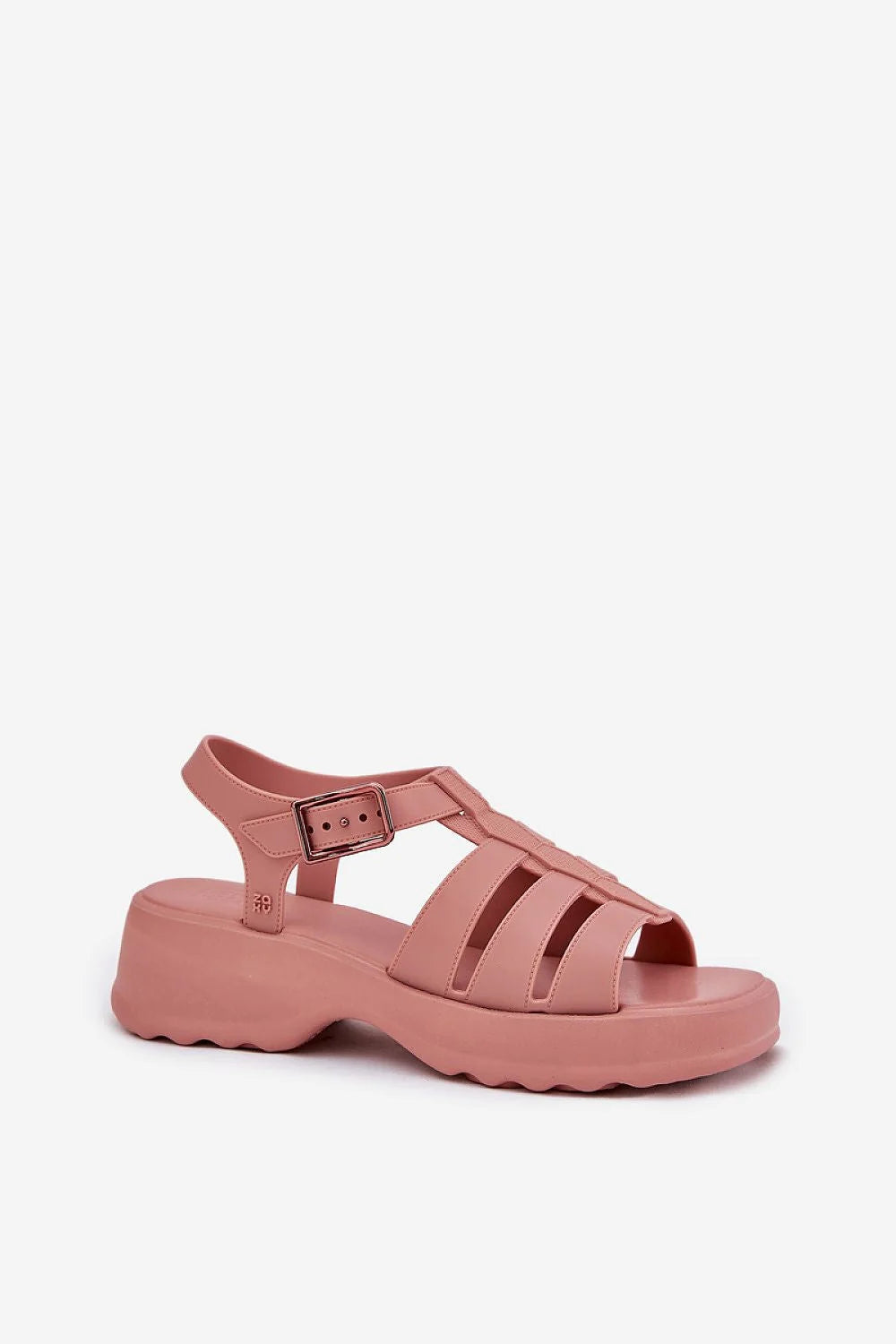 Sandales ZAXY Step in style pour femme, design moderne, sandales platesforme, couleur rose poudré, ajustables, vegan, recyclables, confortables